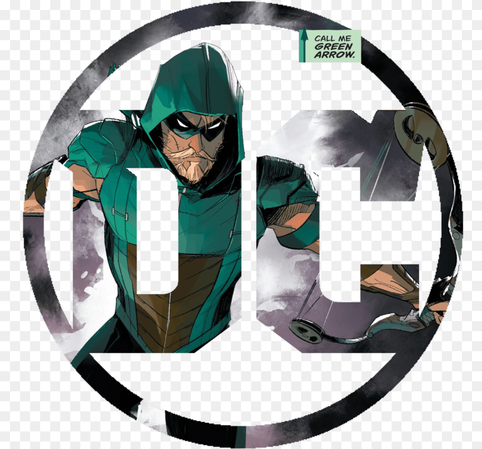 Green Arrow Dc Logo Green Arrow Dc Logo, Adult, Male, Man, Person Png