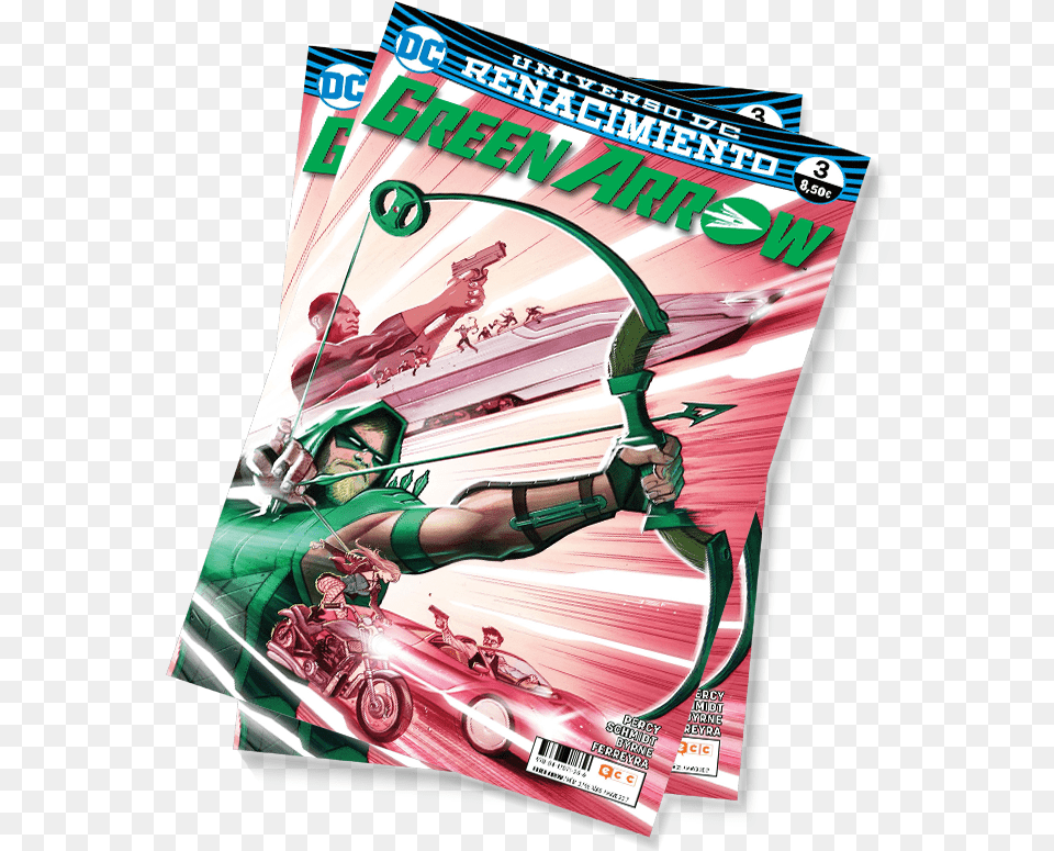 Green Arrow Dc Poster, Advertisement, Weapon, Wheel, Machine Png Image