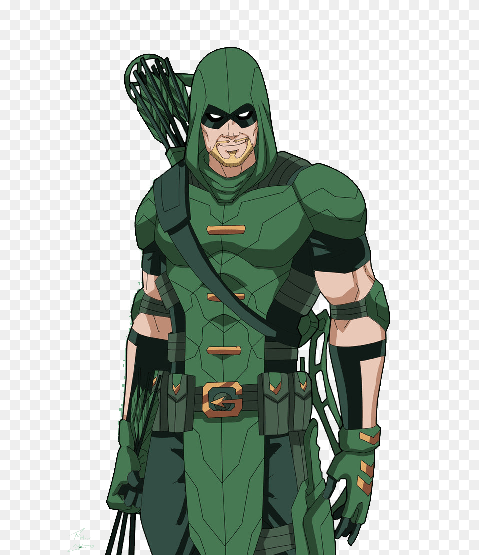 Green Arrow Dc Transparent Green Arrow Dc, Clothing, Costume, Person, Adult Png