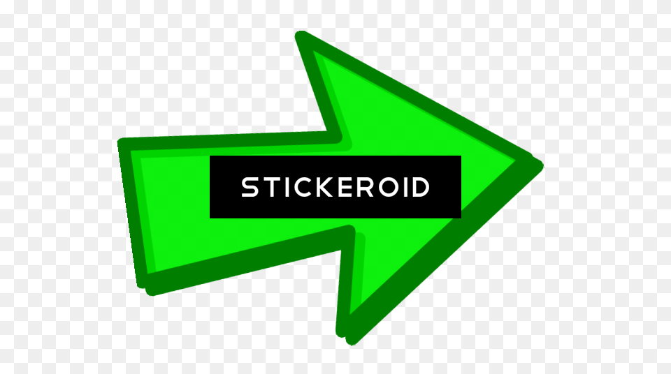 Green Arrow Direction Sign, Symbol, Text Free Transparent Png