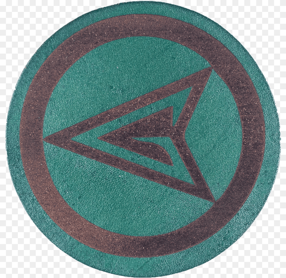 Green Arrow Inspired Coaster Rug, Home Decor Png