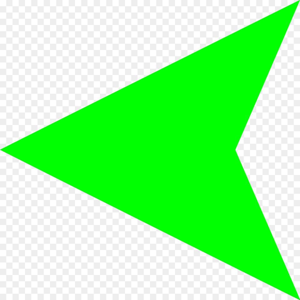 Green Arrow Left, Triangle Png