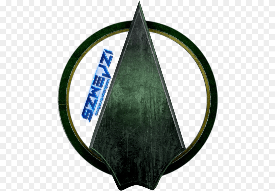 Green Arrow Logo Cw Logo Do Arrow, Triangle, Emblem, Symbol, Weapon Free Transparent Png