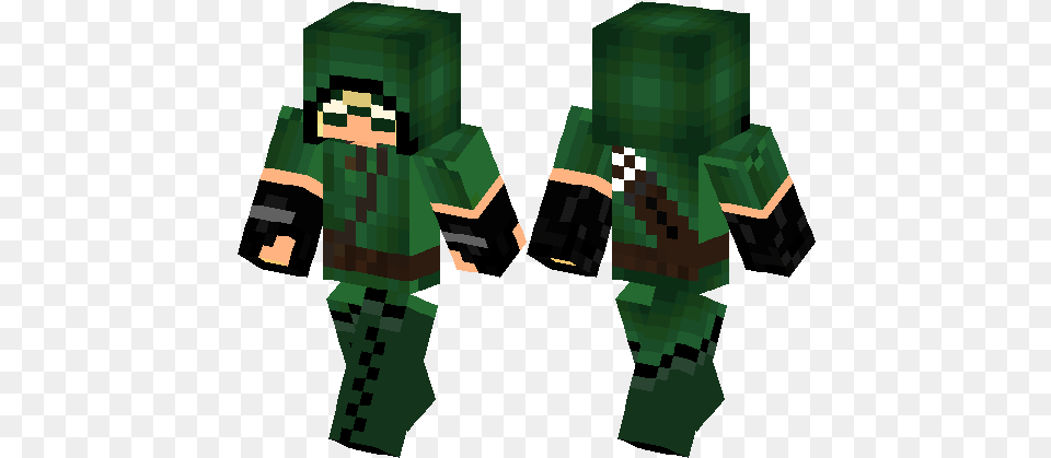 Green Arrow Minecraft Arrow Skin, Person Free Png Download