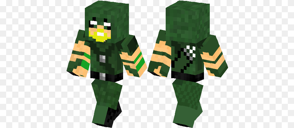 Green Arrow Minecraft Green Arrow Skin, Person Png Image