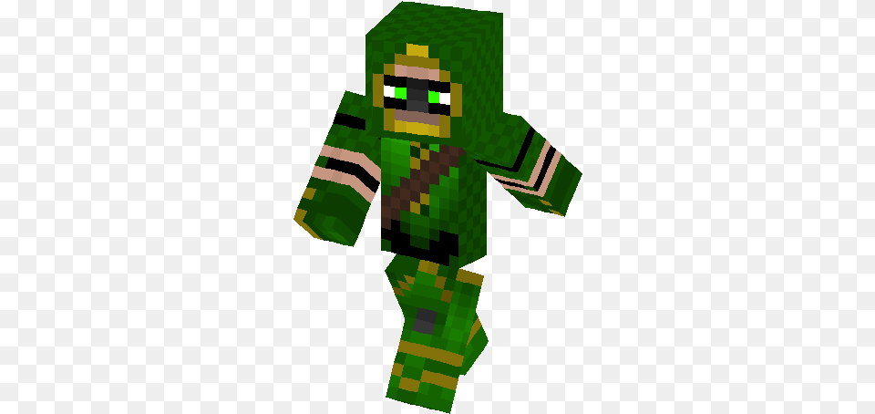 Green Arrow Skin Glass Skin Minecraft Pc, Person, Formal Wear Png Image