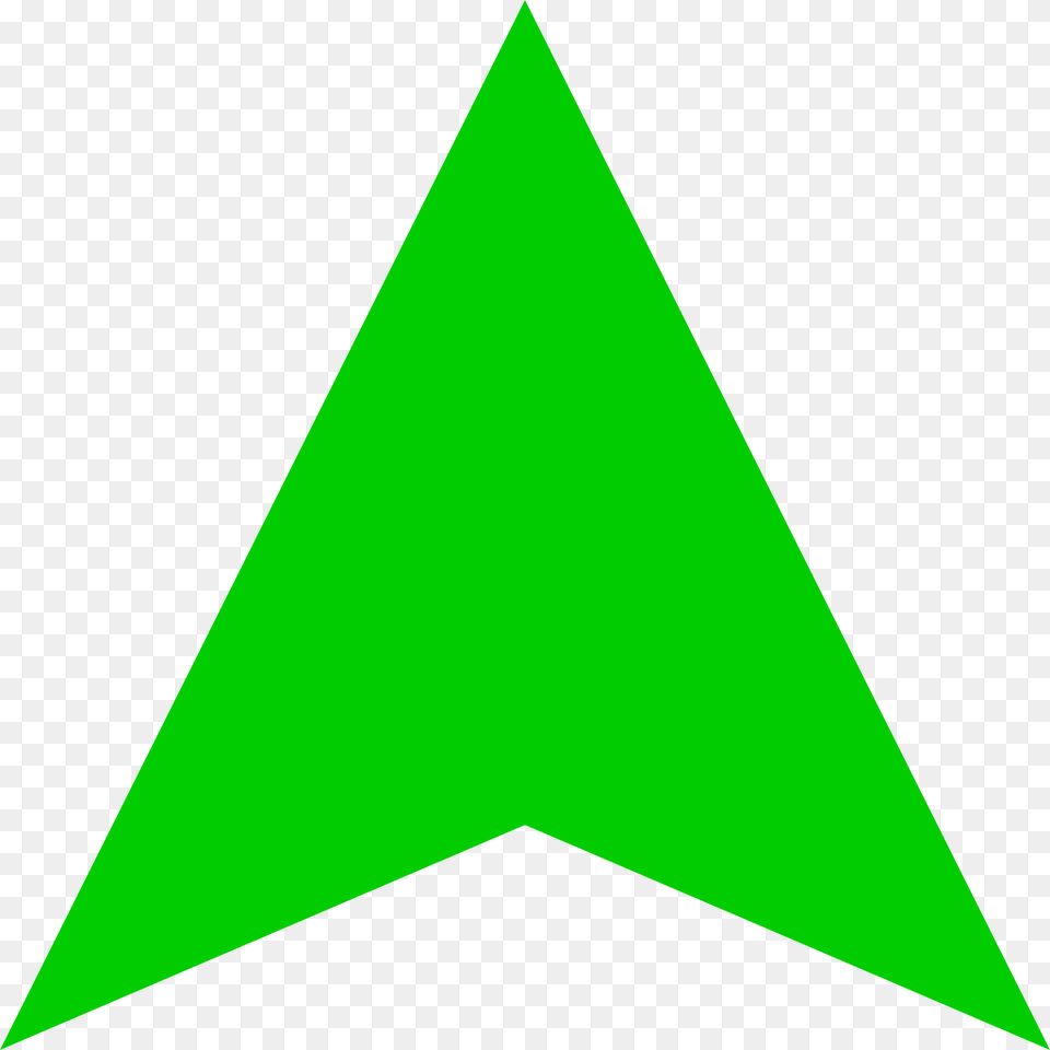 Green Arrow Up Darker, Triangle Free Png Download