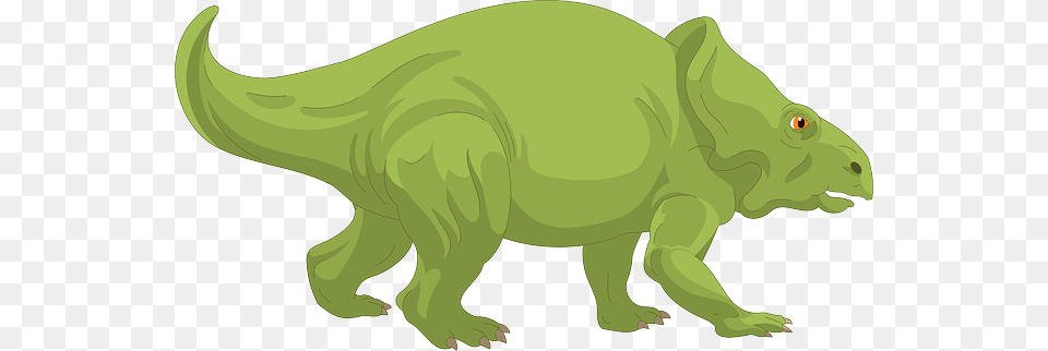 Green Art Walking Reptile Ancient Triceratops Dinosaur, Animal Png Image