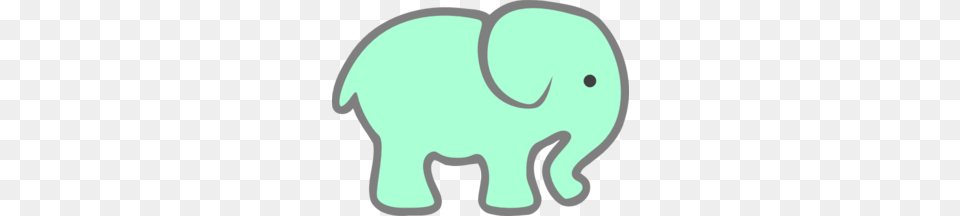 Green Baby Elephant Clip Art, Animal, Mammal, Wildlife, Hockey Free Png Download