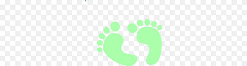 Green Baby Feet Clip Art, Footprint Free Png Download