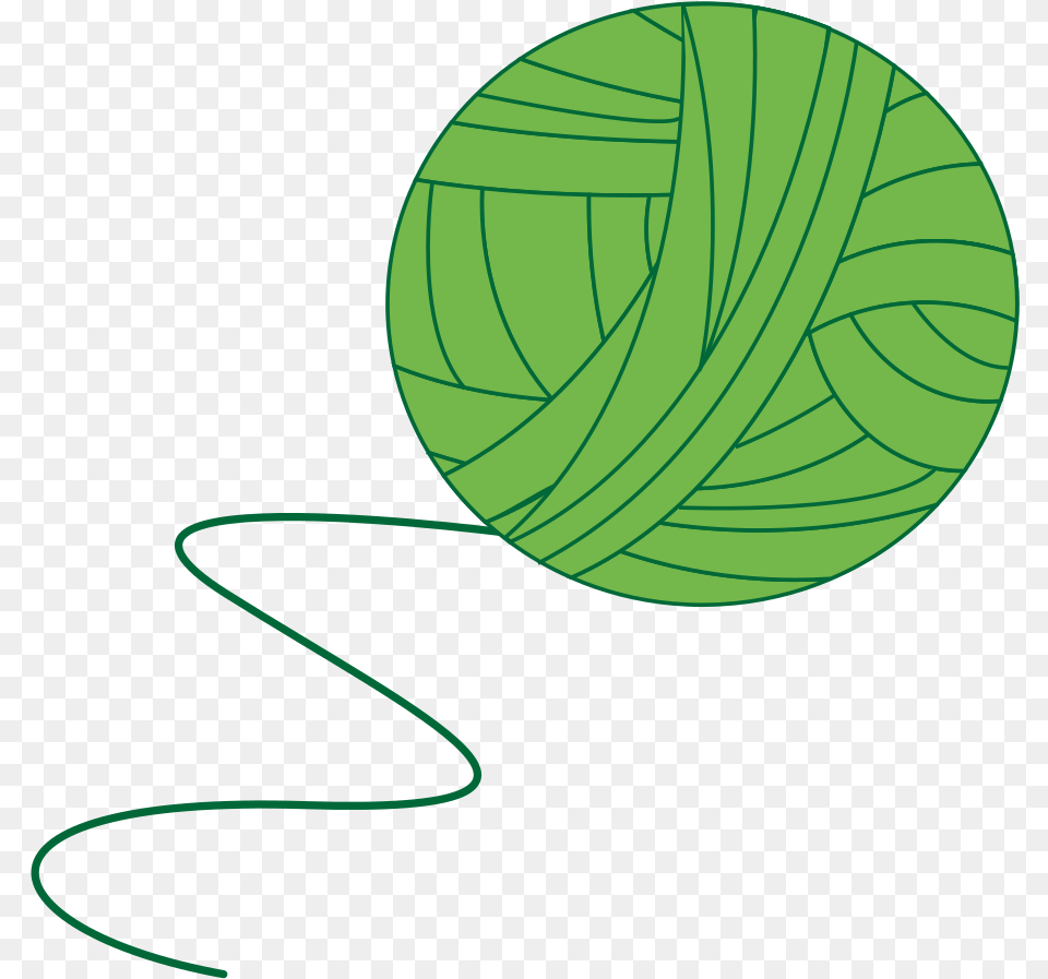 Green Ball Of Yarn Balls Of Yarn Clip Art, Sphere, Astronomy, Moon, Nature Png Image