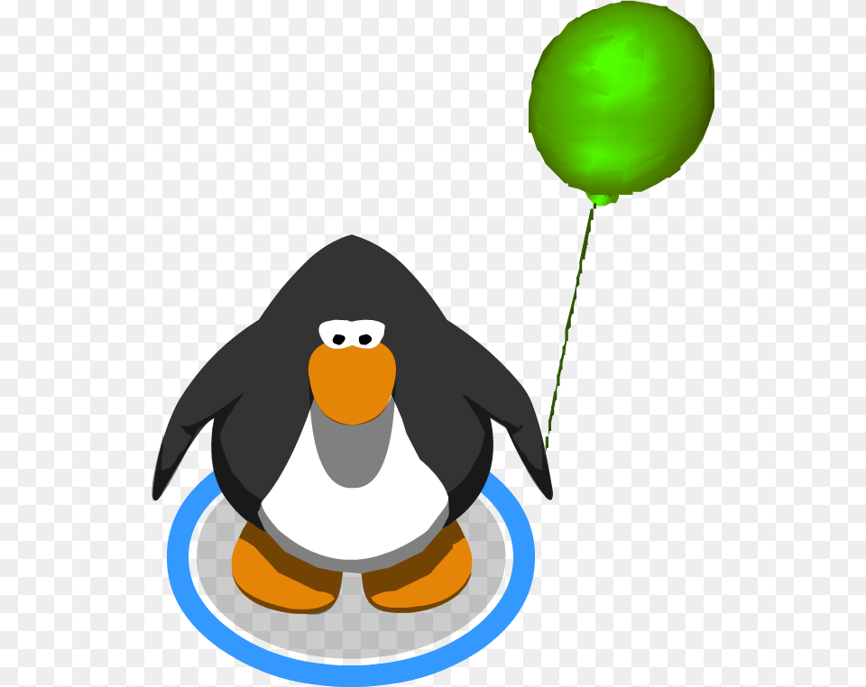 Green Balloon In Game Club Penguin, Animal, Bird Free Transparent Png