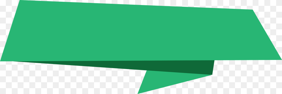 Green Bannner Origami Green Origami Banner, Paper Free Png