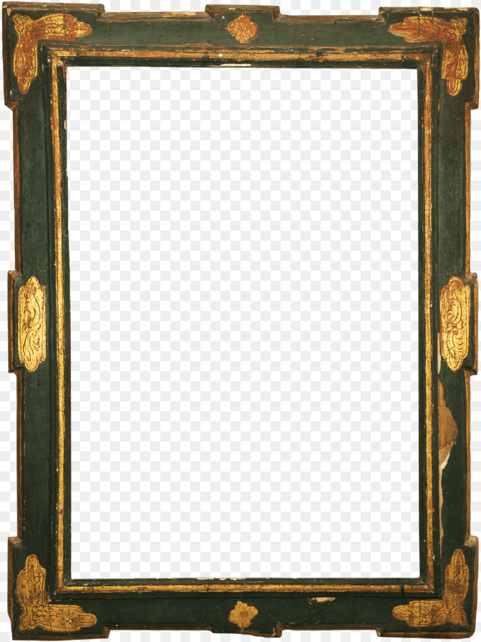 Green Baroque Frame Antike Rahmen Picture Frame, Mirror, Blackboard Free Png Download