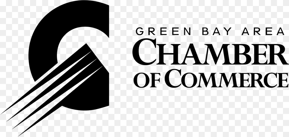 Green Bay Area Chamber Of Commerce Logo Black And White Graphic Design, Gray Free Png
