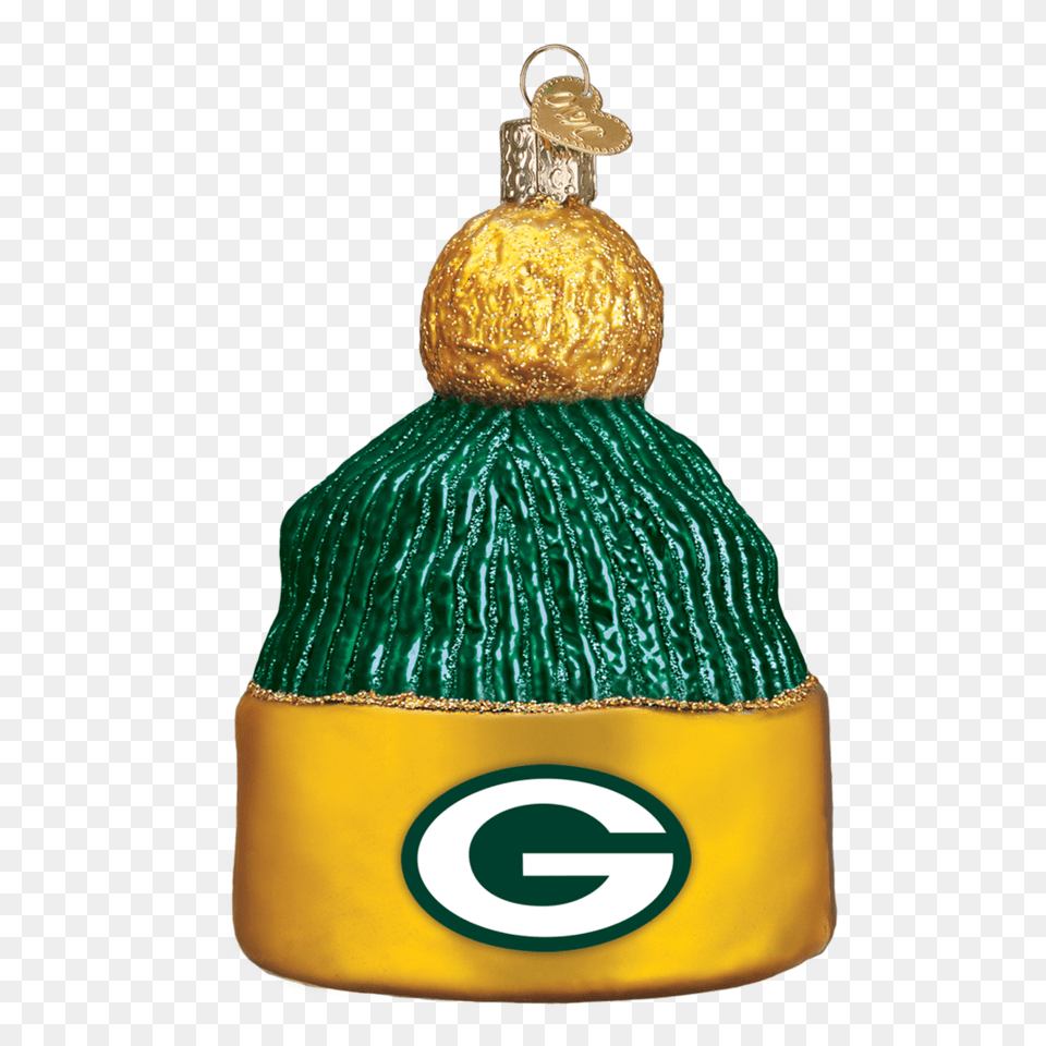 Green Bay Packers Beanie Ornament Old World Christmas, Bottle, Cosmetics, Perfume Free Png Download