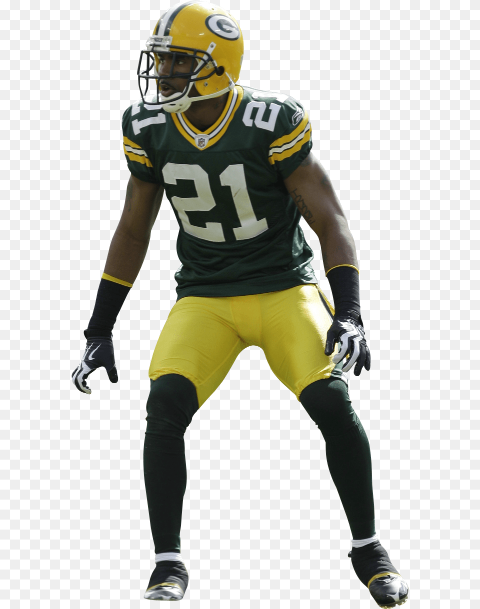 Green Bay Packers Charles Woodson Packers, Helmet, Adult, Sport, Playing American Football Png