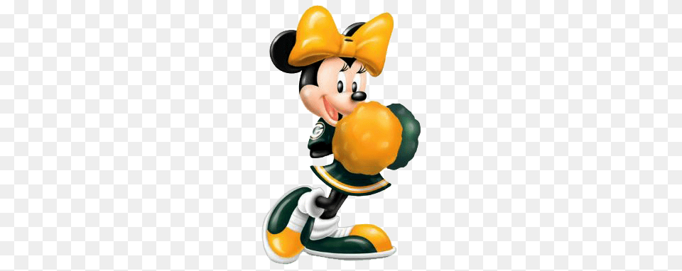 Green Bay Packers Clip Art Minnie Mouse Sports Clipart Green, Figurine, Clothing, Hardhat, Helmet Png Image