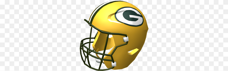 Green Bay Packers Helmet Roblox Nfl Helmet, American Football, Football, Person, Playing American Football Png Image