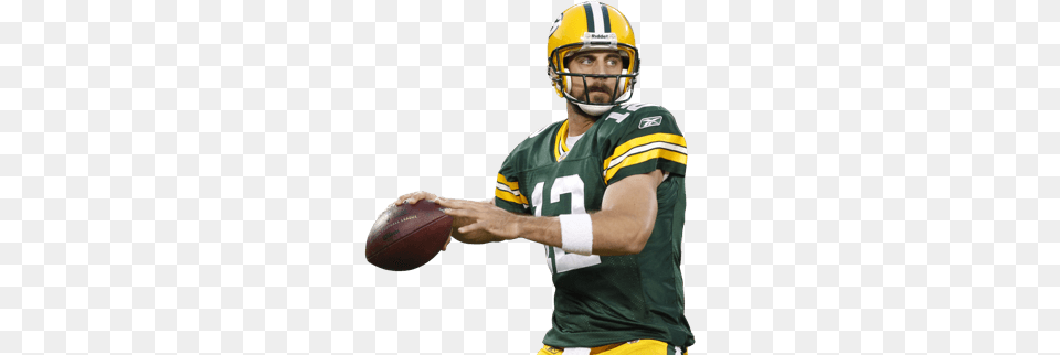 Green Bay Packers Player Ball, Helmet, Playing American Football, Person, Sport Free Png