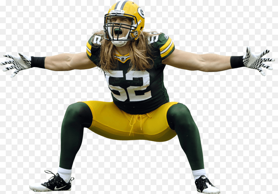 Green Bay Packers Player Shouting, Helmet, American Football, Sport, Playing American Football Png