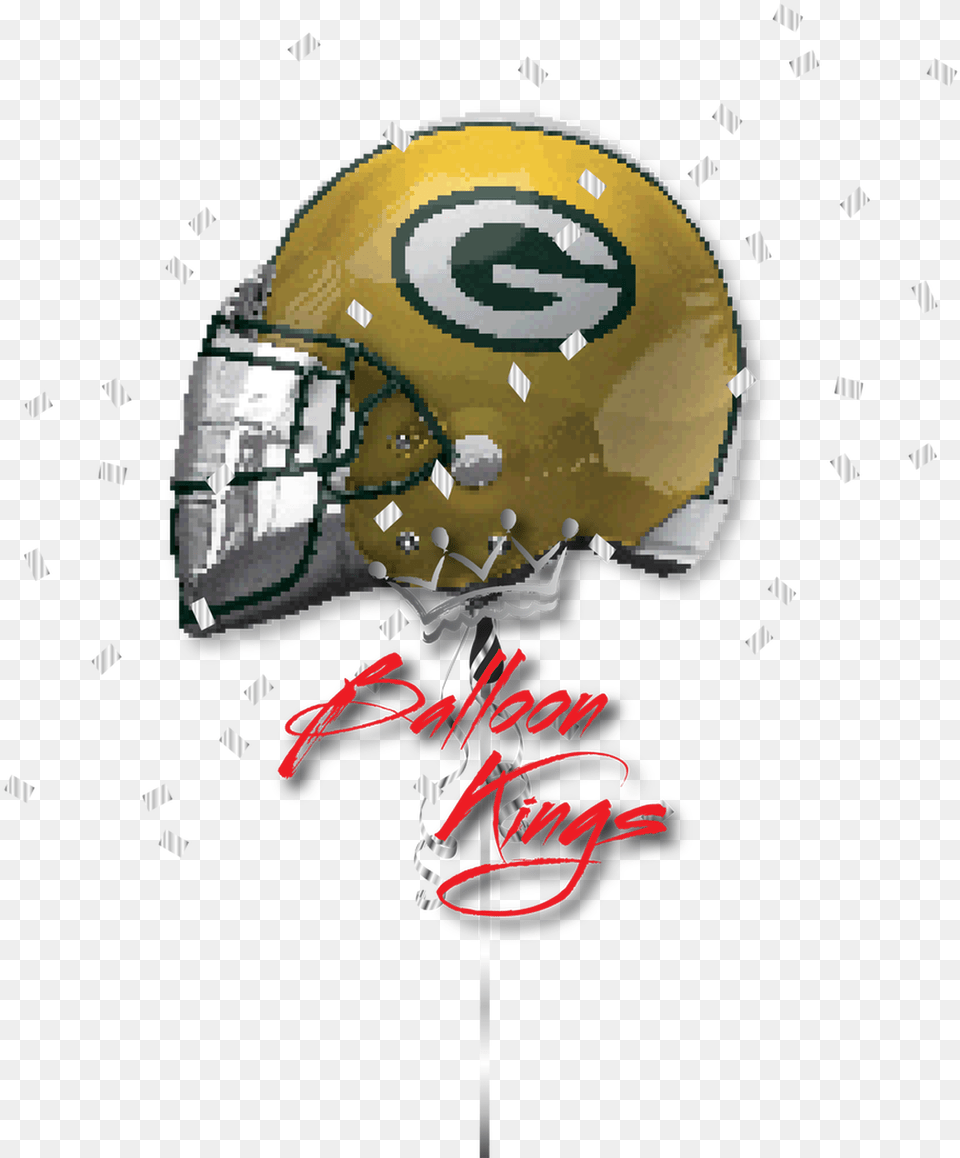 Green Bay Packers Transparent Football Balloons, Helmet, American Football, Person, Playing American Football Free Png