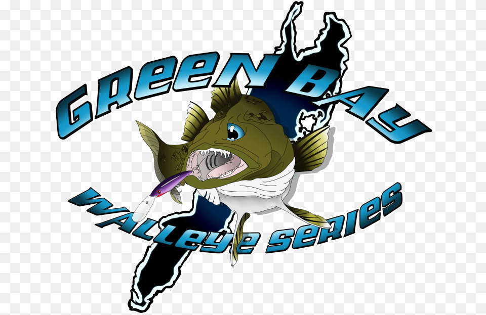 Green Bay Walleye Series Banner Logo Illustration Png