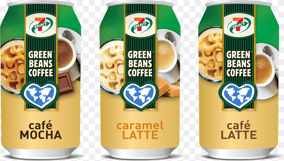 Green Beans Coffee Packaging Design Green Beans Canned Coffee, Can, Tin, Beverage, Coffee Cup Free Png Download