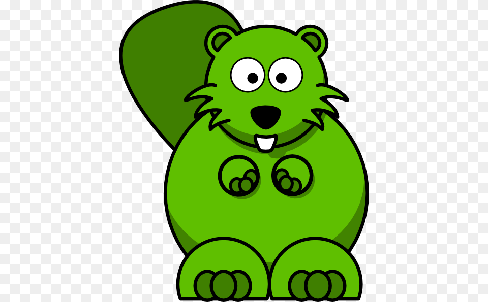 Green Beaver Clip Art, Animal, Bear, Mammal, Wildlife Png