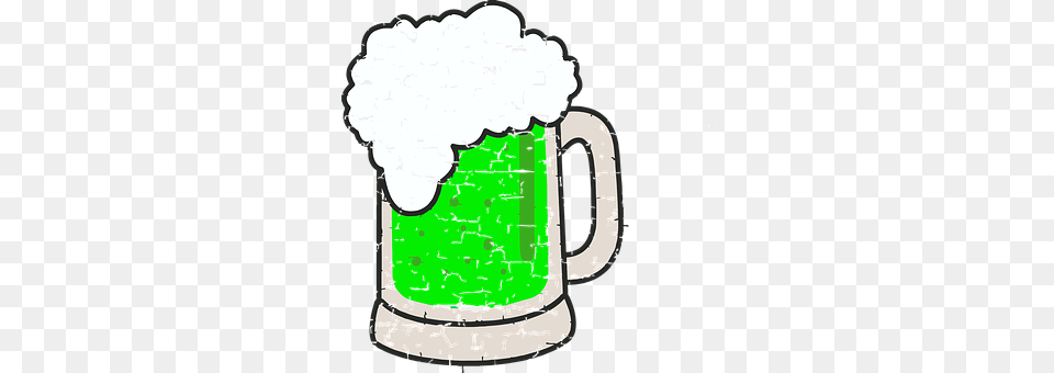 Green Beer Cup, Stein, Alcohol, Beverage Free Transparent Png