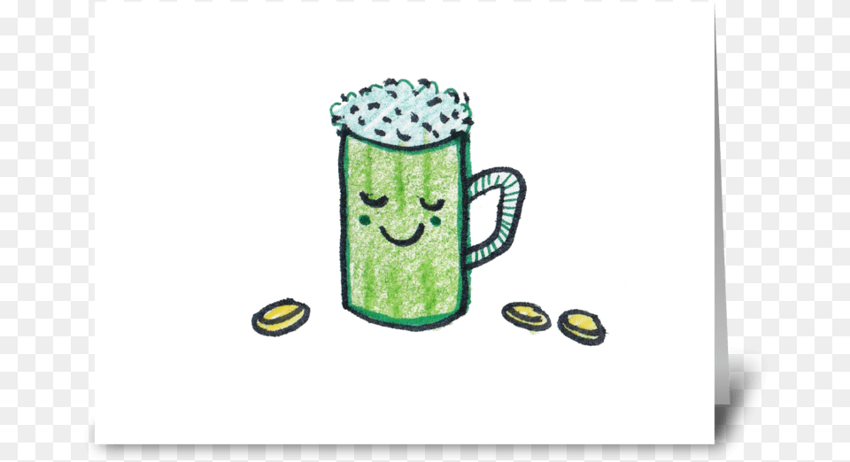 Green Beer Greeting Card Illustration, Cup, Ball, Sport, Tennis Free Png Download