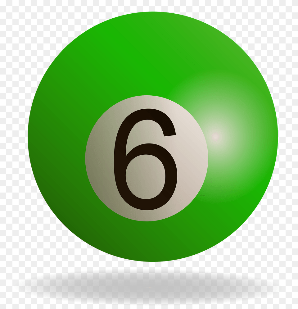 Green Billiard Ball Clipart, Sphere, Symbol, Text, Number Free Png