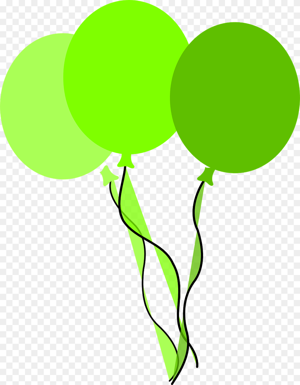 Green Birthday Balloons Clipart, Balloon Free Png