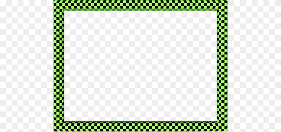 Green Black Funky Checker Rectangular Powerpoint Border Borders, Home Decor, Blackboard Free Png