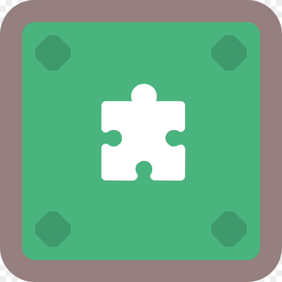 Green Block 08 Puzzle Clipart, Game, Jigsaw Puzzle Free Png