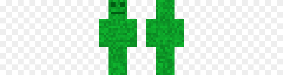 Green Block Minecraft Skins, Symbol, Cross Free Png