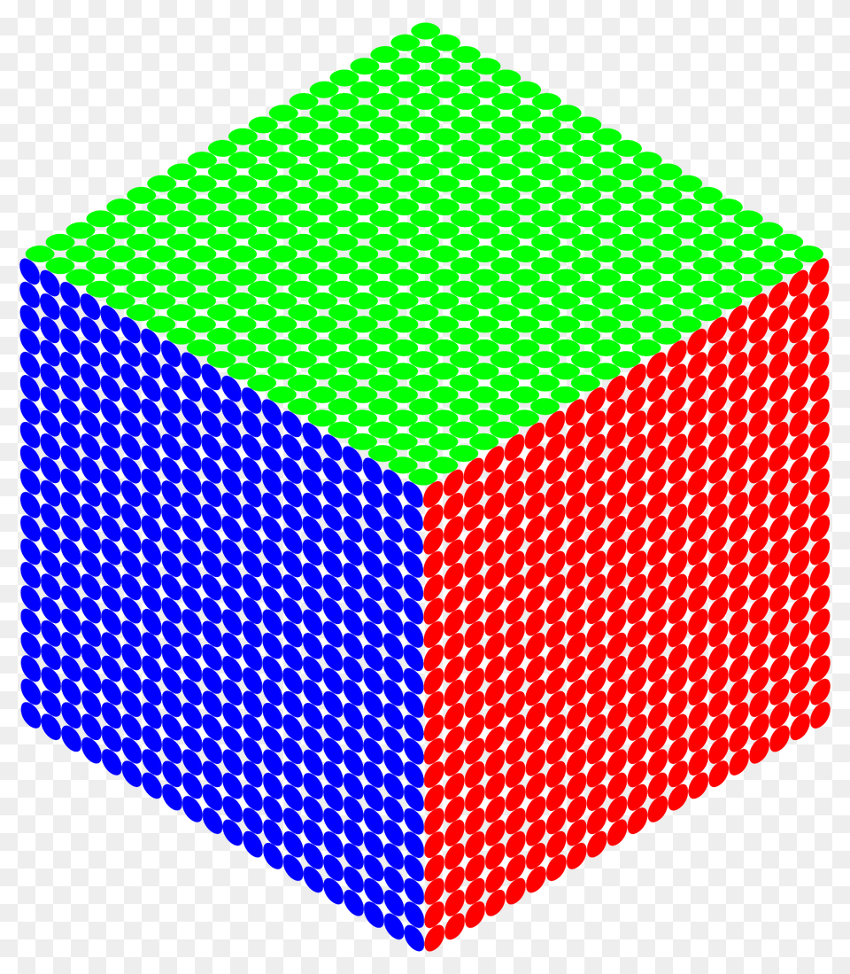 Green Blue And Red Cube, Pattern Free Png