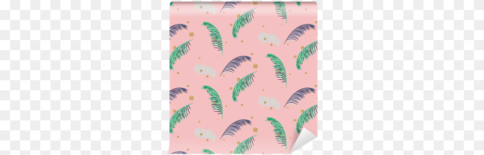Green Blue Banana Palm Leaves Seamless Vector Pattern Tropical Rainforest, Art, Floral Design, Graphics, Home Decor Png Image