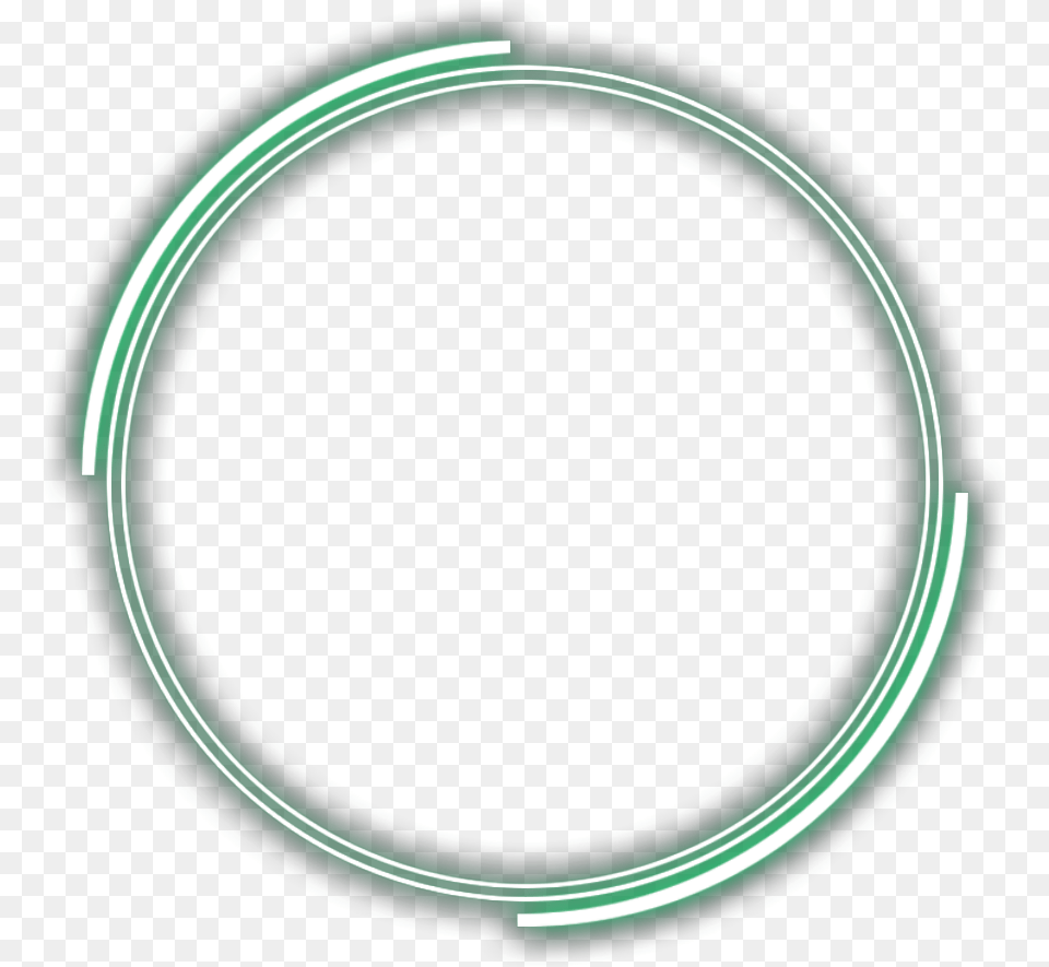 Green Blue Flot Hole Daire Mavi Neon Circle Circle, Light, Hoop Free Png Download