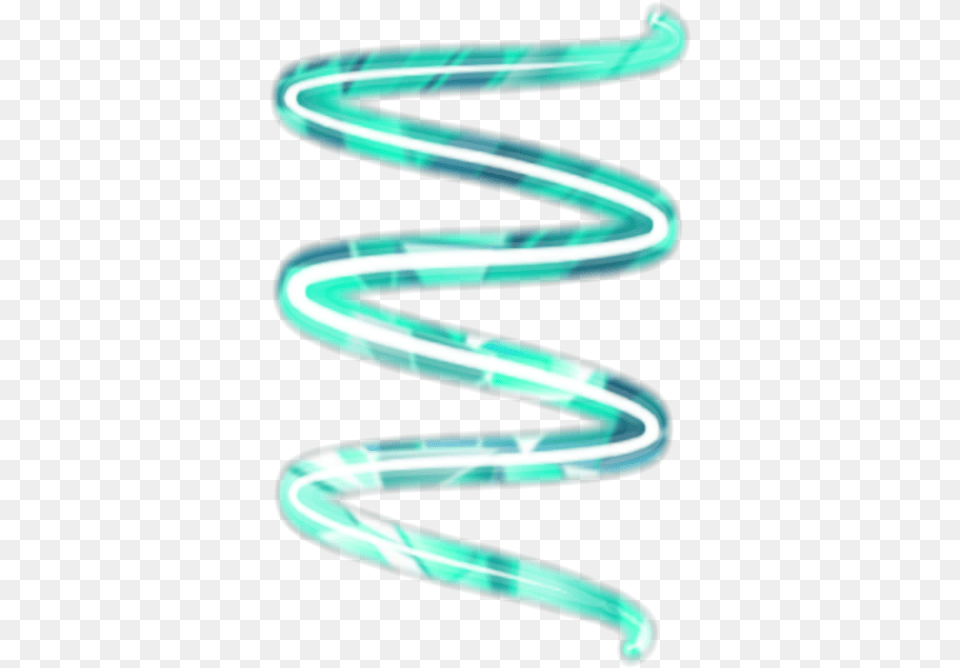Green Blue Swirl Spiral Neon Glow Instagram Wire, Light, Coil, Disk Free Png Download