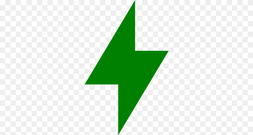 Green Bolt Icon Green Lightning Bolt Icons Lightning Bolt Icon Dark Blue, Symbol, Triangle Png