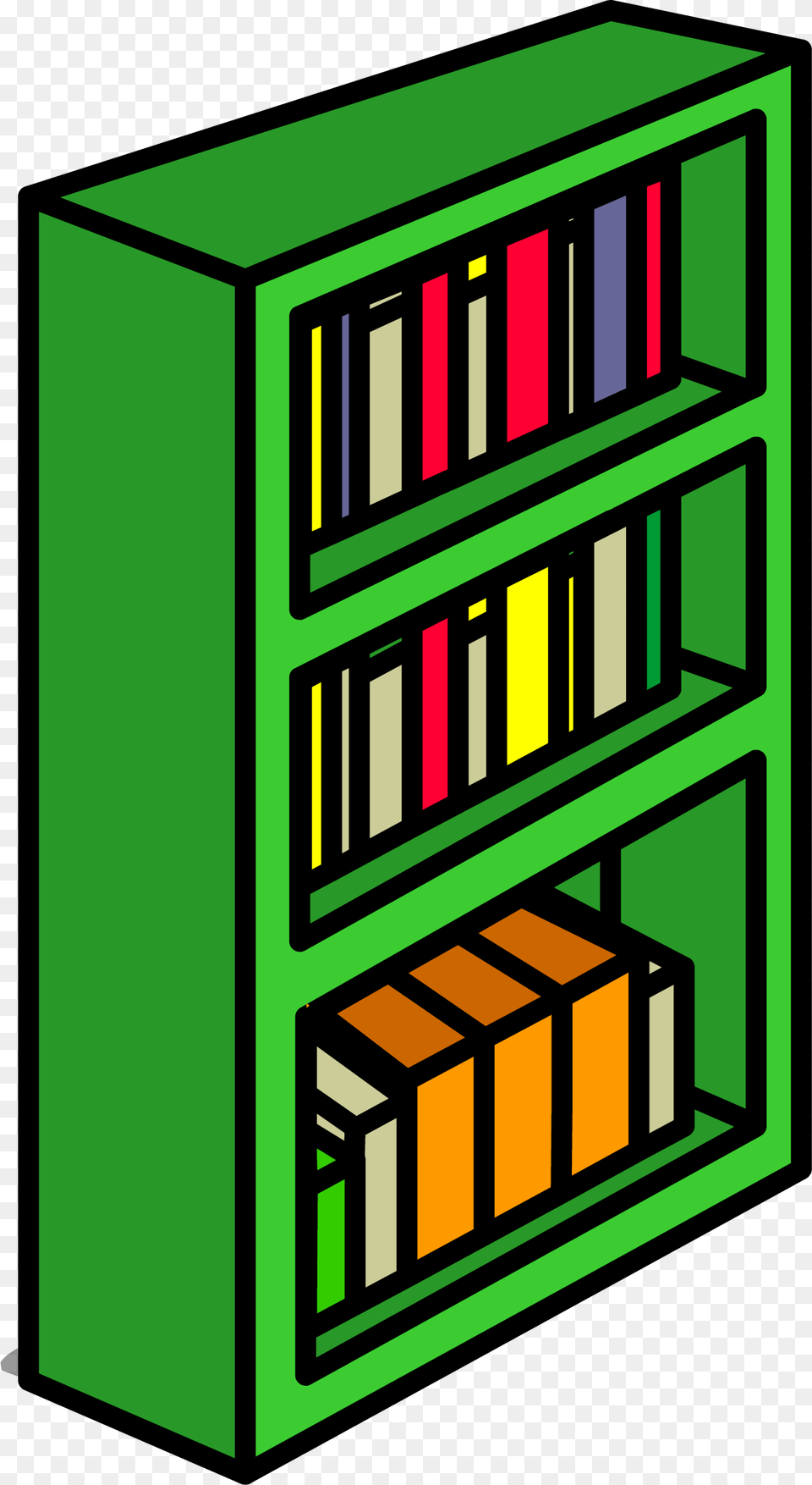 Green Bookcase Sprite 010 Club Penguin Green Bookcase, Furniture, Shelf, Book, Indoors Png