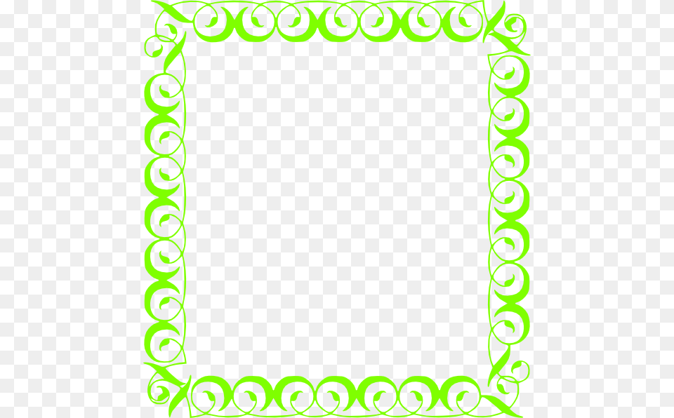 Green Border, Art, Floral Design, Graphics, Pattern Free Png Download