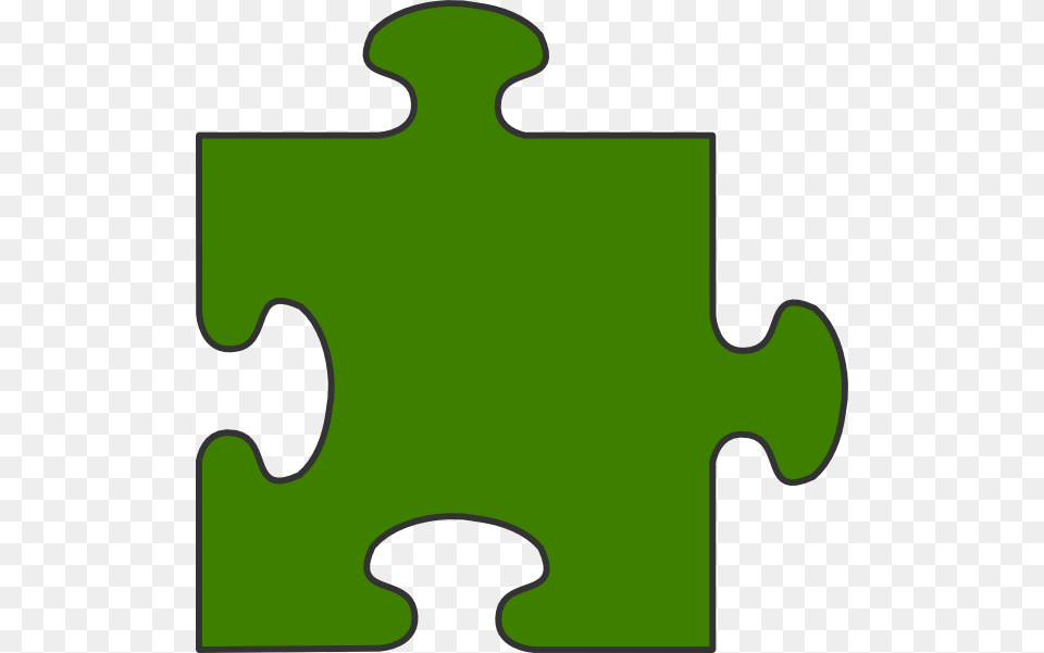 Green Border Puzzle Piece Top Clip Art, Game, Jigsaw Puzzle Png Image