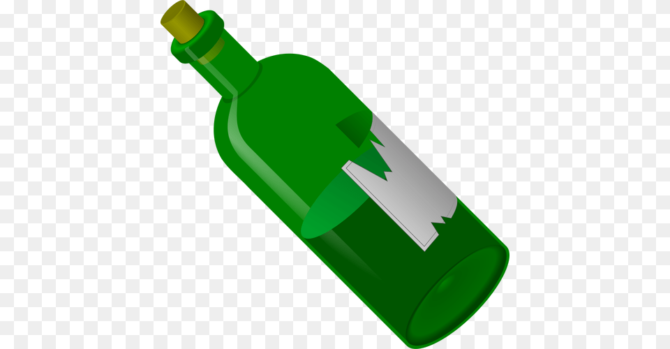 Green Bottle Vector Clip Art, Alcohol, Beverage, Liquor, Wine Free Transparent Png