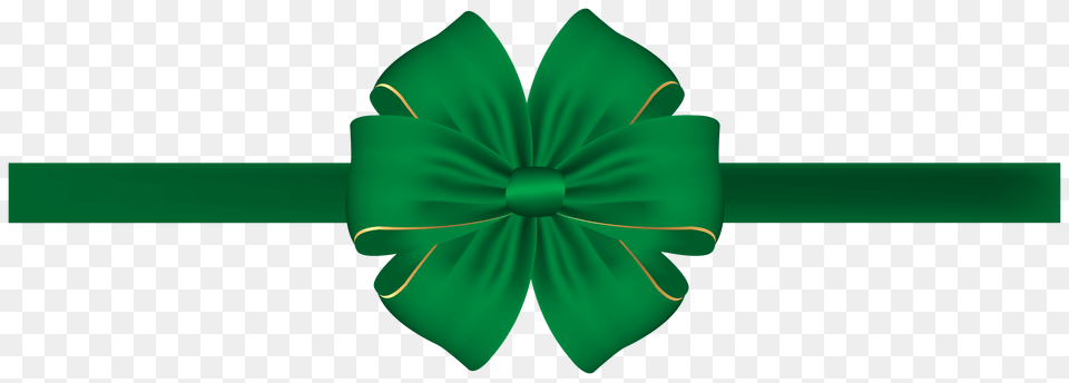 Green Bow With Ribbon Clip, Accessories, Formal Wear, Tie Free Png Download