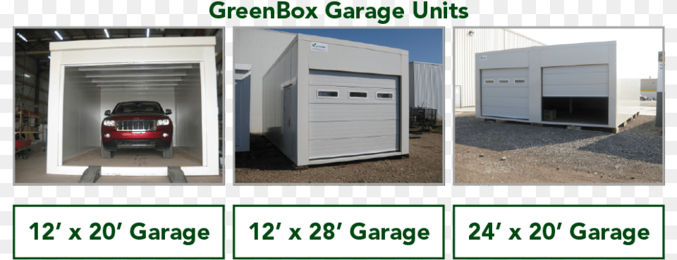 Green Box, Garage, Indoors, Car, Transportation Png Image