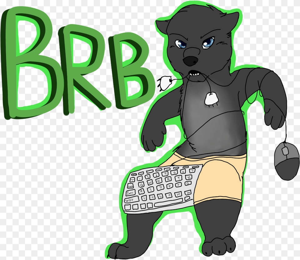 Green Brb Cartoon, Baby, Person, Animal, Mammal Png