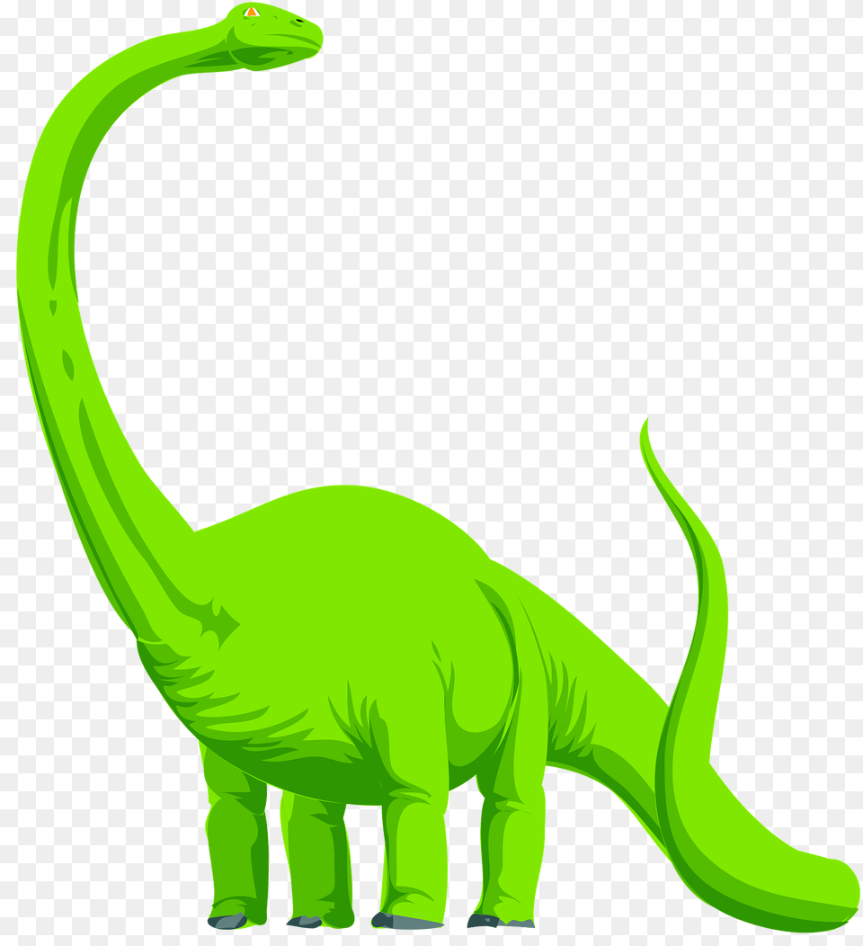 Green Brontosaurus Clipart, Animal, Dinosaur, Reptile, T-rex Free Png