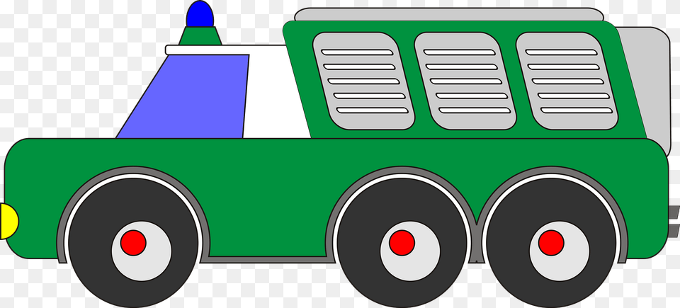 Green Bubble Police Car Clipart, Moving Van, Transportation, Van, Vehicle Png